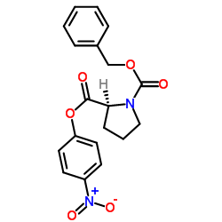 苄氧羰基-L-脯氨酸 4-硝基苯基酯结构式