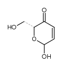 (2R)-2β-Hydroxy-6β-(hydroxymethyl)-5,6-dihydro-2H-pyran-5-one结构式