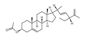 acetate of (24S)-ethylcholesta-5,22,25-triene-3β-ol Structure