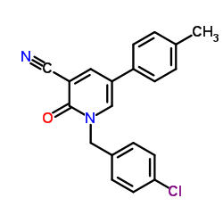 1-(4-Chlorobenzyl)-5-(4-methylphenyl)-2-oxo-1,2-dihydro-3-pyridinecarbonitrile Structure