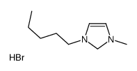 1-戊基-3-甲基咪唑溴盐结构式