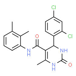 4-(2,4-dichlorophenyl)-N-(2,3-dimethylphenyl)-6-methyl-2-oxo-1,2,3,4-tetrahydropyrimidine-5-carboxamide Structure