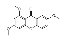 9H-Xanthen-9-one, 1,3,7-trimethoxy-结构式