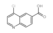 4-氯喹啉-6-甲酸结构式