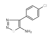 4-(4-氯苯基)-1,2,3-噻二唑-5-胺结构式