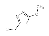 2-(Chloromethyl)-5-methoxy-1,3,4-thiadiazole Structure