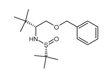 (RS,1R)-2-methylpropane-2-sulfinic acid (1-(benzyloxymethyl)-2,2-dimethylpropyl)amide Structure