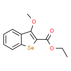 3-Methoxybenzo[b]selenophene-2-carboxylic acid ethyl ester结构式