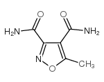 5-甲基-3,4-异噁唑二羧酰胺结构式