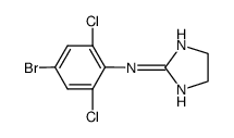 2-(4-Brom-2,6-dichlorphenylimino)imidazolidin Structure