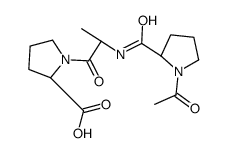 (2S)-1-[(2S)-2-[[(2S)-1-acetylpyrrolidine-2-carbonyl]amino]propanoyl]pyrrolidine-2-carboxylic acid结构式