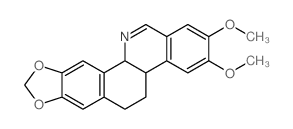 2,3-dimethoxy-4b,5,6,11b-tetrahydro-[1,3]benzodioxolo[5,6-c]phenanthridine Structure