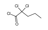 2,2-dichloropentanoyl chloride结构式