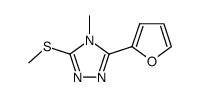 3-furan-2-yl-4-methyl-5-methylsulfanyl-4H-[1,2,4]triazole结构式