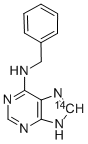 6-BENZYLAMINOPURINE-8-14C结构式
