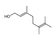3,6,7-trimethyl-2,6-octadien-1-ol结构式