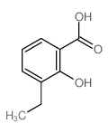 3-乙基-2-羟基苯甲酸结构式