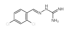 2-[(2,4-二氯苯基)亚甲基]-肼羧酰胺结构式