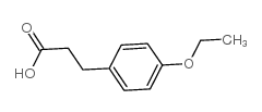 Benzenepropanoic acid,4-ethoxy- Structure