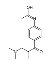 N-[4-[3-(dimethylamino)-2-methylpropanoyl]phenyl]acetamide Structure