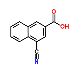 4-Cyano-2-naphthoic acid结构式