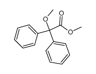 Methyl α-methoxydiphenyl acetate Structure