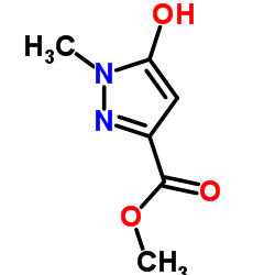 1-甲基-5-羟基吡唑-3-羧酸甲酯结构式