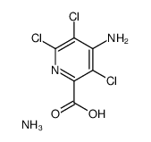 azanium,4-amino-3,5,6-trichloropyridine-2-carboxylate结构式