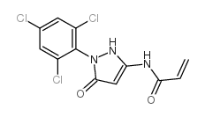 1-(2,4,6-三氯苯基)-3-丙烯酰胺基-5-吡唑酮结构式
