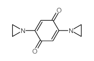 2,5-Cyclohexadiene-1,4-dione,2,5-bis(1-aziridinyl)- Structure