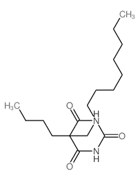 2,4,6(1H,3H,5H)-Pyrimidinetrione,5-butyl-5-decyl-结构式
