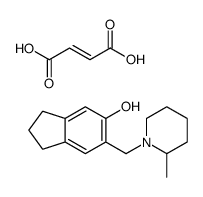 6-[(2-Methyl-1-piperidinyl)methyl]-5-indanol (2Z)-2-butenedioate (1:1) Structure