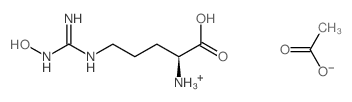 NG-羟基-L-精氨酸 乙酸盐结构式