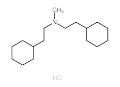Diethylamine, 2,2-dicyclohexyl-N-methyl-, hydrochloride Structure