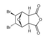 trans-5,6-dibromo-7-oxabicyclo{2.2.1}heptane-2-exo,3-cis-dicarboxylic acid anhydride Structure