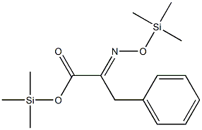 α-[(Trimethylsiloxy)imino]benzenepropanoic acid trimethylsilyl ester structure