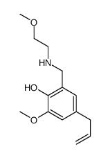 2-methoxy-6-[(2-methoxyethylamino)methyl]-4-prop-2-enylphenol Structure