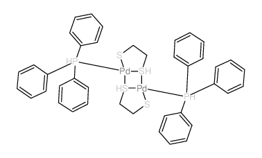 ethane-1,2-dithiolate; palladium; triphenylphosphanium结构式