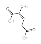 2-Pentenedioic acid,2-methyl-结构式
