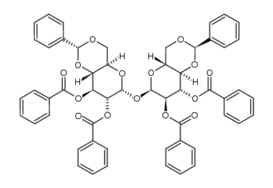 2,3,2',3'-tetra-O-benzoyl-4,6:4',6'-di-O-benzylidene-α,α-trehalose Structure