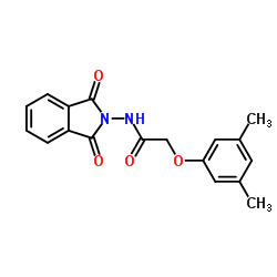 2-(3,5-Dimethylphenoxy)-N-(1,3-dioxo-1,3-dihydro-2H-isoindol-2-yl)acetamide Structure