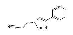 3-(4-phenylimidazol-1-yl)propanenitrile结构式