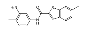 Benzo[b]thiophene-2-carboxamide, N-(3-amino-4-methylphenyl)-6-methyl- (9CI) structure
