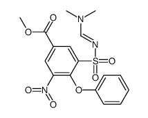 methyl 3-[[[(dimethylamino)methylene]amino]sulphonyl]-5-nitro-4-phenoxybenzoate Structure