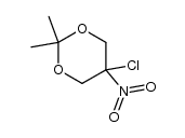 5-chloro-2,2-dimethyl-5-nitro-[1,3]dioxane Structure