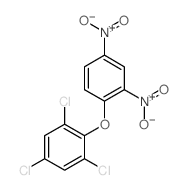 Benzene,1,3,5-trichloro-2-(2,4-dinitrophenoxy)- Structure