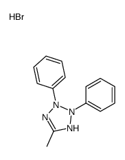 5-methyl-2,3-diphenyl-1H-tetrazol-1-ium,bromide Structure