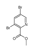 2-Pyridinecarboxylic acid, 3,5-dibromo-, Methyl ester结构式