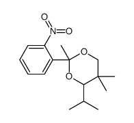 2,5,5-trimethyl-2-(2-nitrophenyl)-4-propan-2-yl-1,3-dioxane结构式