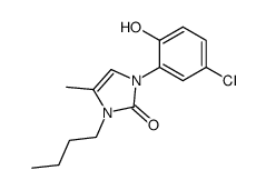 3-butyl-1-(5-chloro-2-hydroxy-phenyl)-4-methyl-1,3-dihydro-imidazol-2-one Structure
